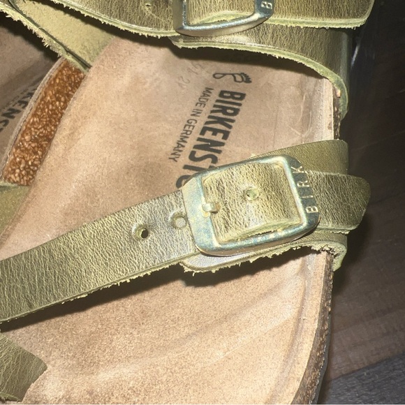 NEW IN BOX Birkenstock Mayari- size 38-women 7/8 olive army green-normal width - Picture 10 of 16